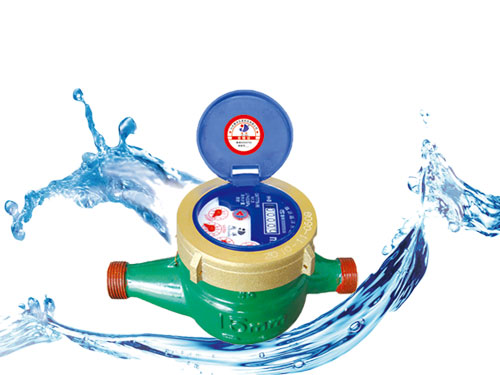 Rotor half fluid sealing water meter
